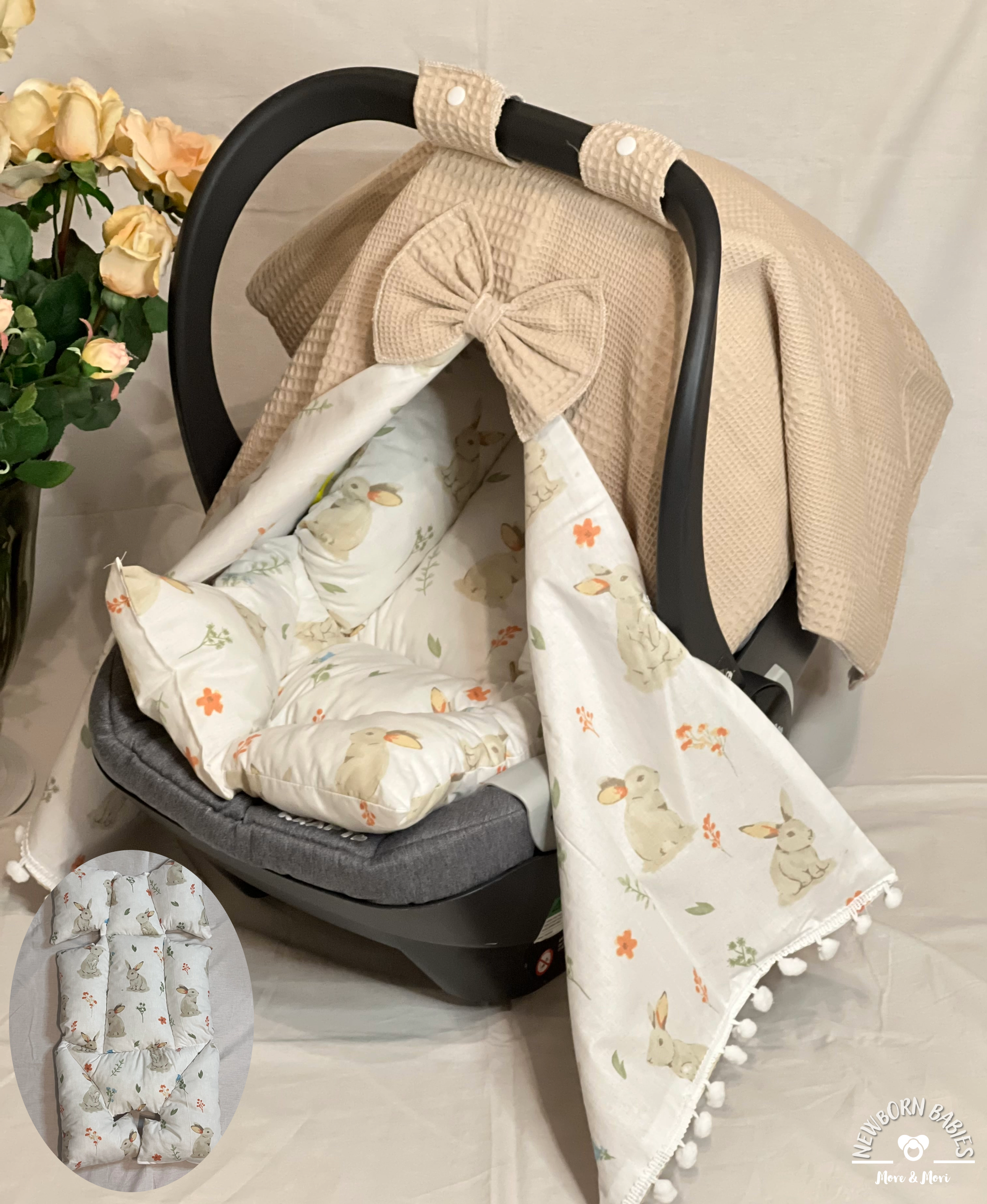 Baby Car Seat Canopy & Cover Set