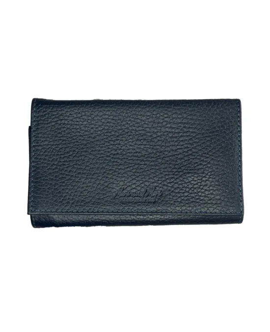 Vintage Navy Blue Genuine Leather Tobacco Pouch | US000103
