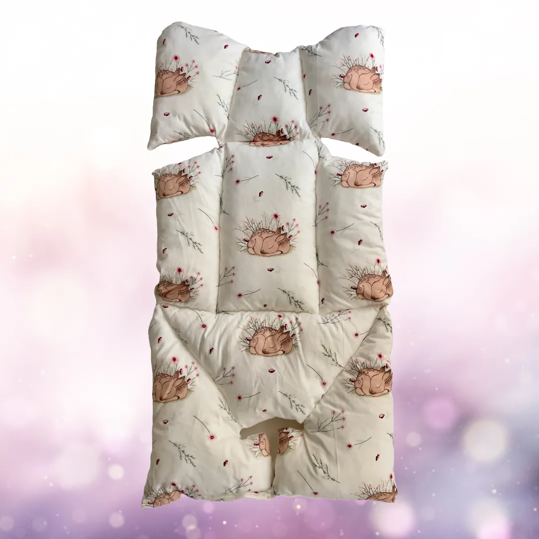 Cotton Pram Liner — Universal Stroller Liner (Padded)