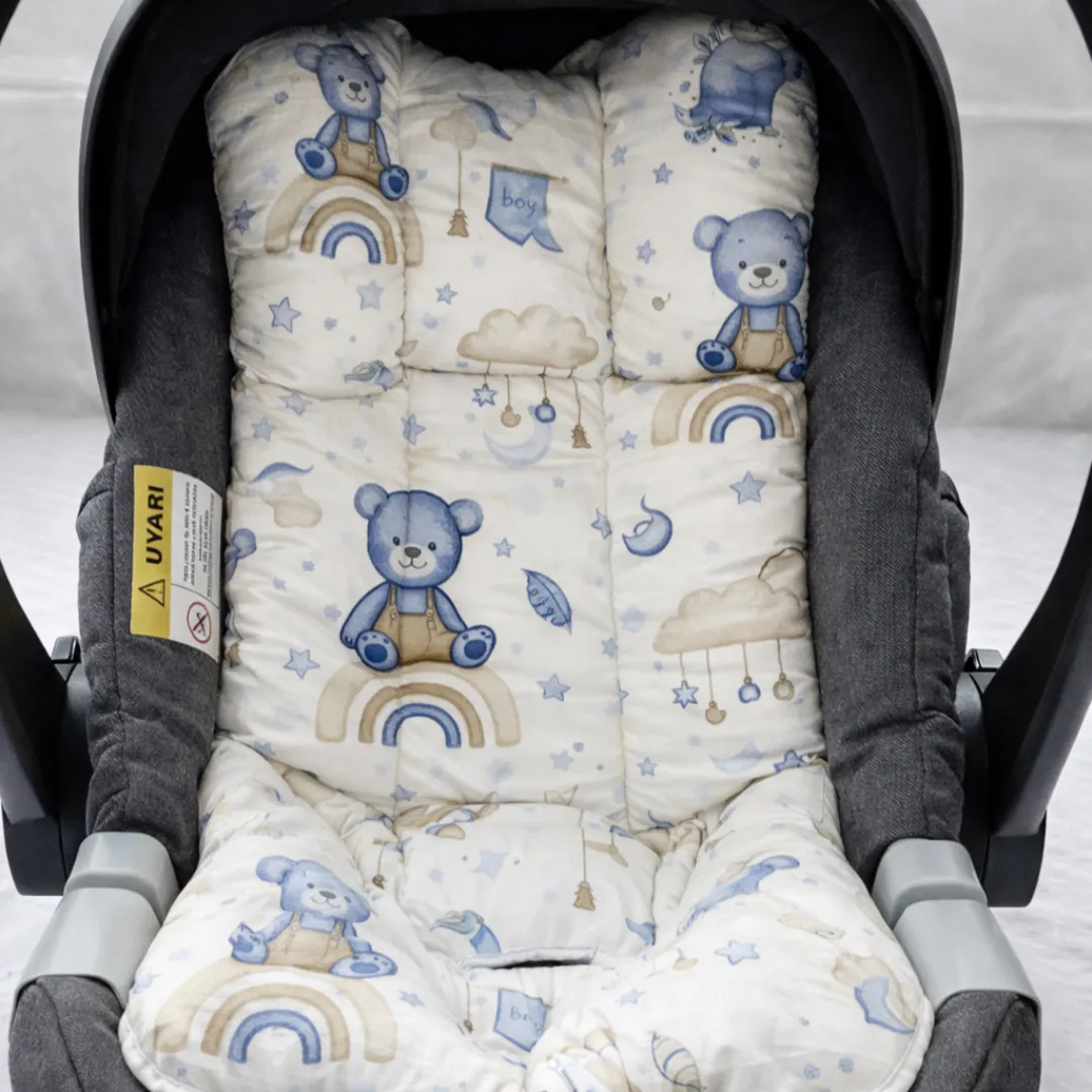 Cotton Pram Liner — Universal Stroller Liner (Padded)